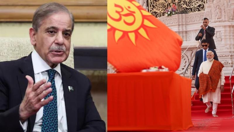 राम मंदिर पर भगवा ध्वज फहराने से पाकिस्तान भड़का, भारत में तीखी प्रतिक्रियाएँ