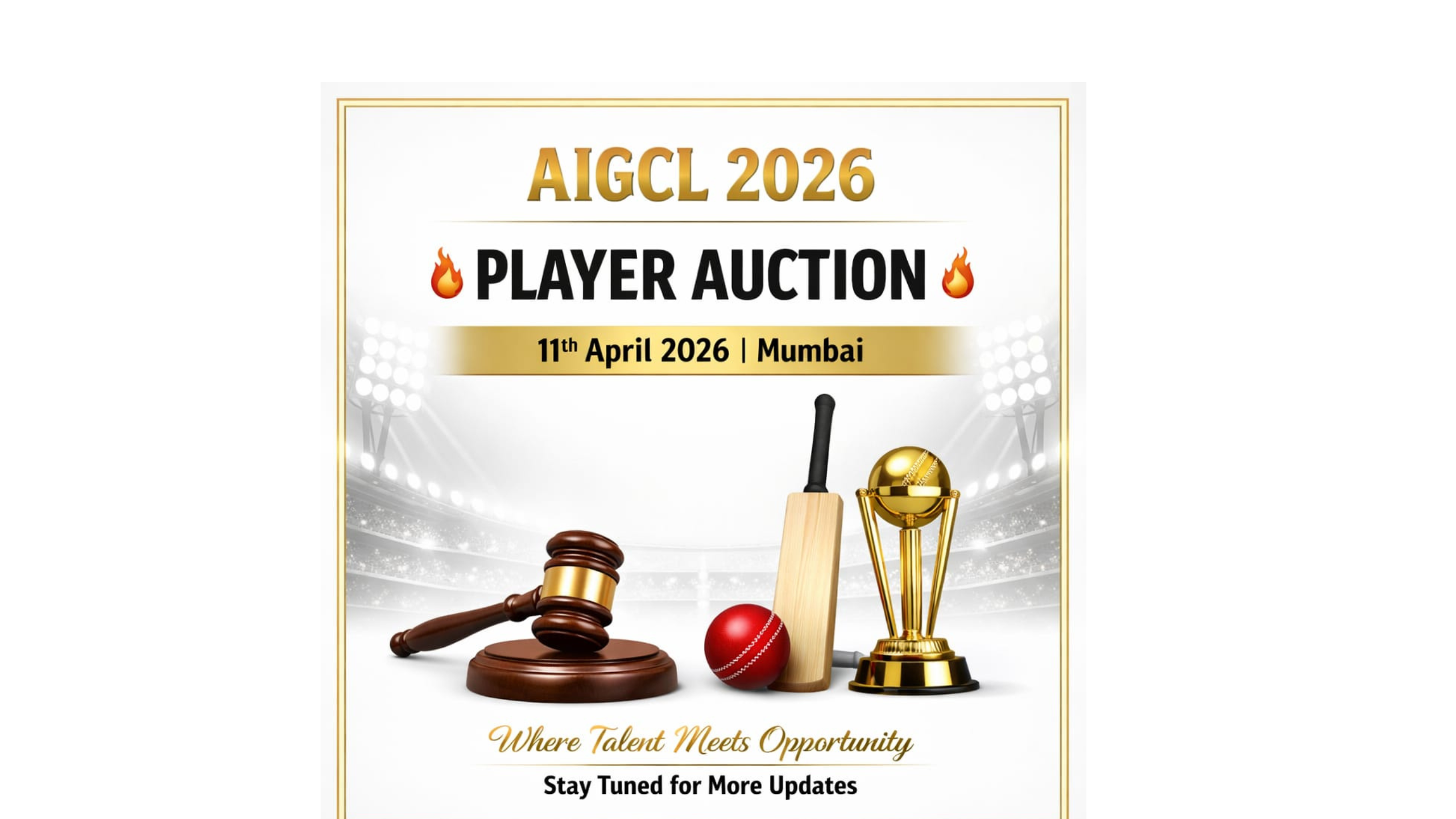 Mumbai to Host AIGCL 2026 Auction; League Champions Rural Dreams Mumbai to Host AIGCL 2026 Auction; League Champions Rural Dreams